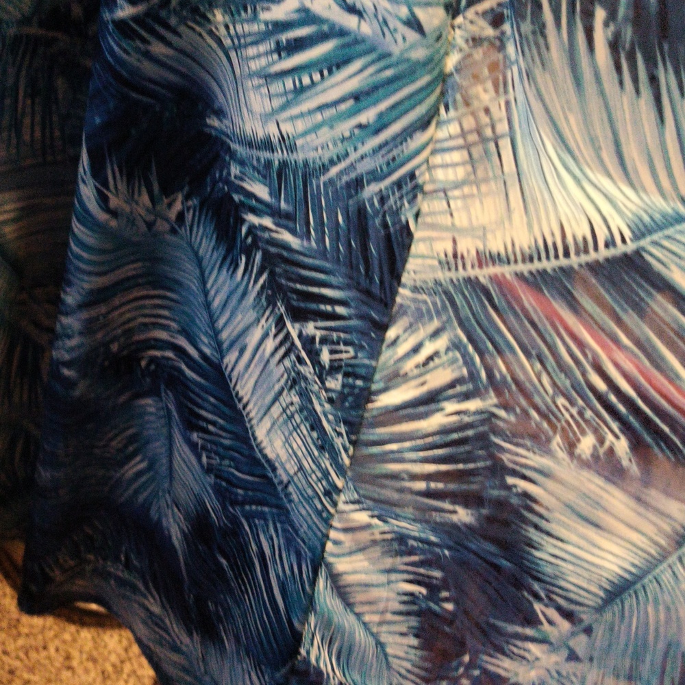 FINAL PRICE NWT Antthony Original Blue Patterned Maxi Dress 2X - Picture 12 of 15